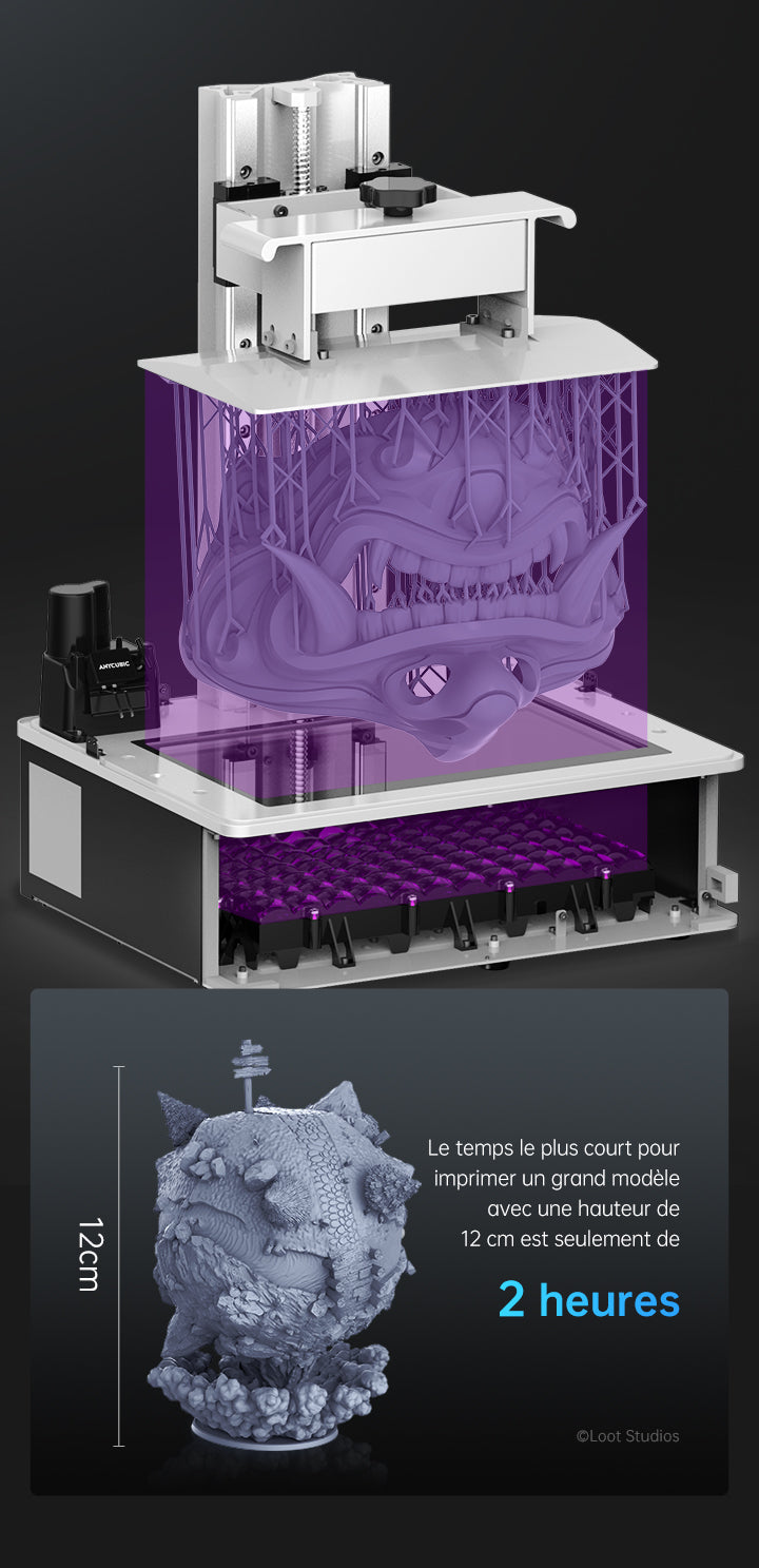 Anycubic Photon M3 Max - La source lumineuse matricielle améliore la vitesse et la qualité