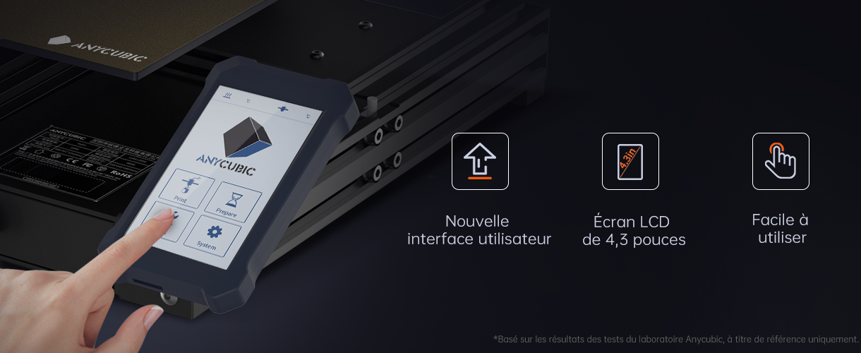 Anycubic vyper 3d kit d'imprimante 3d 245x245x260mm impression écran  tactile plate-forme magnétique support de nivellement automatique reprise d' impression