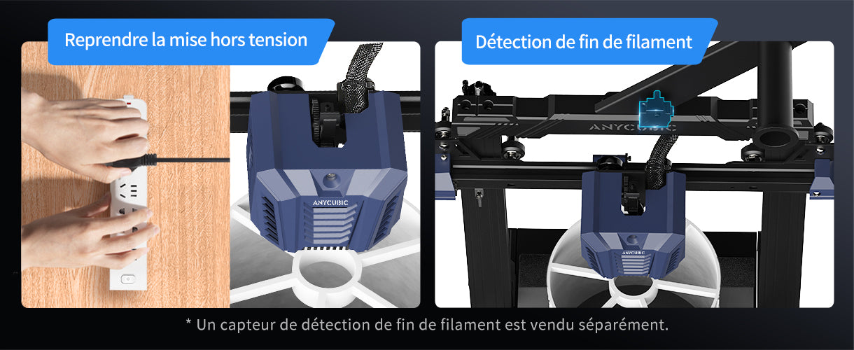 Anycubic Kobra Neo - Boutons pour un réglage facile