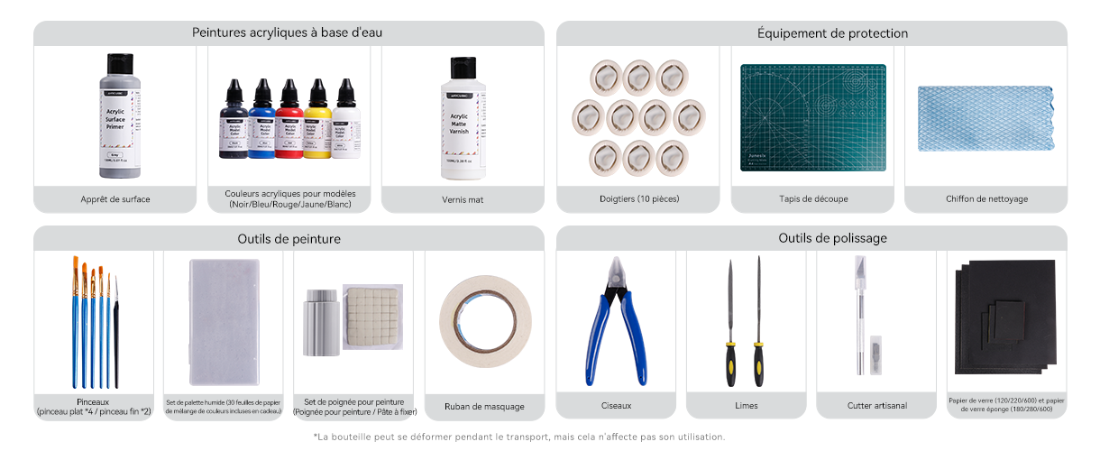 Kit de Peinture pour Impression 3D Anycubic - Dans la Boîte