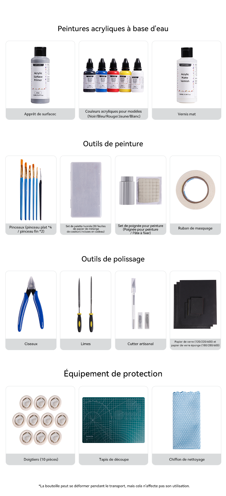 Kit de Peinture pour Impression 3D Anycubic - Dans la Boîte