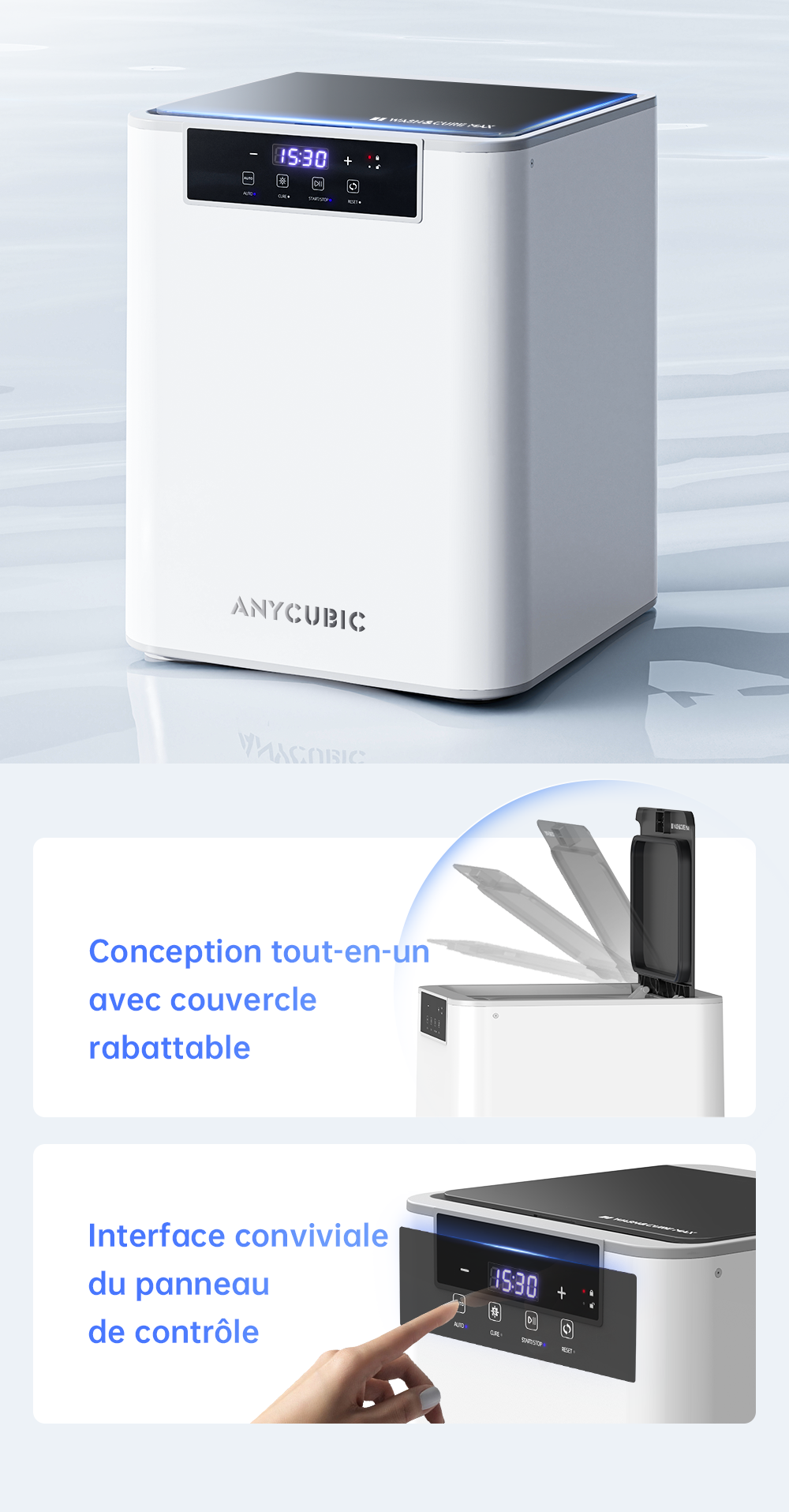 Anycubic Wash & Cure Max - Durcissement Dimensionnel à 360°