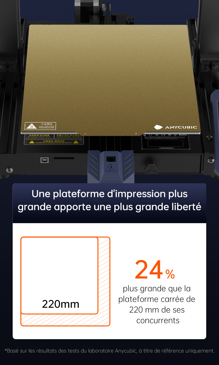 Anycubic Vyper - Plateforme spacieuse pour des projets ambitieux
