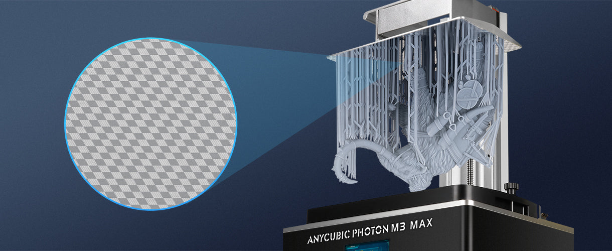 Anycubic Photon M3 Max - La plateforme gravée au laser garantit le succès