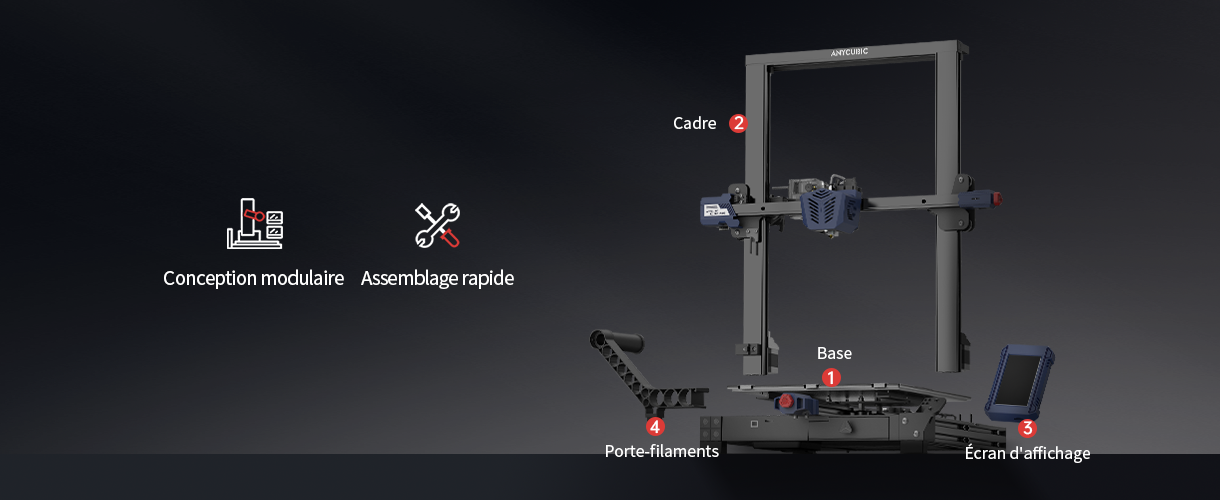 Anycubic Kobra Plus - Prêt à imprimer dès la sortie de la boîte