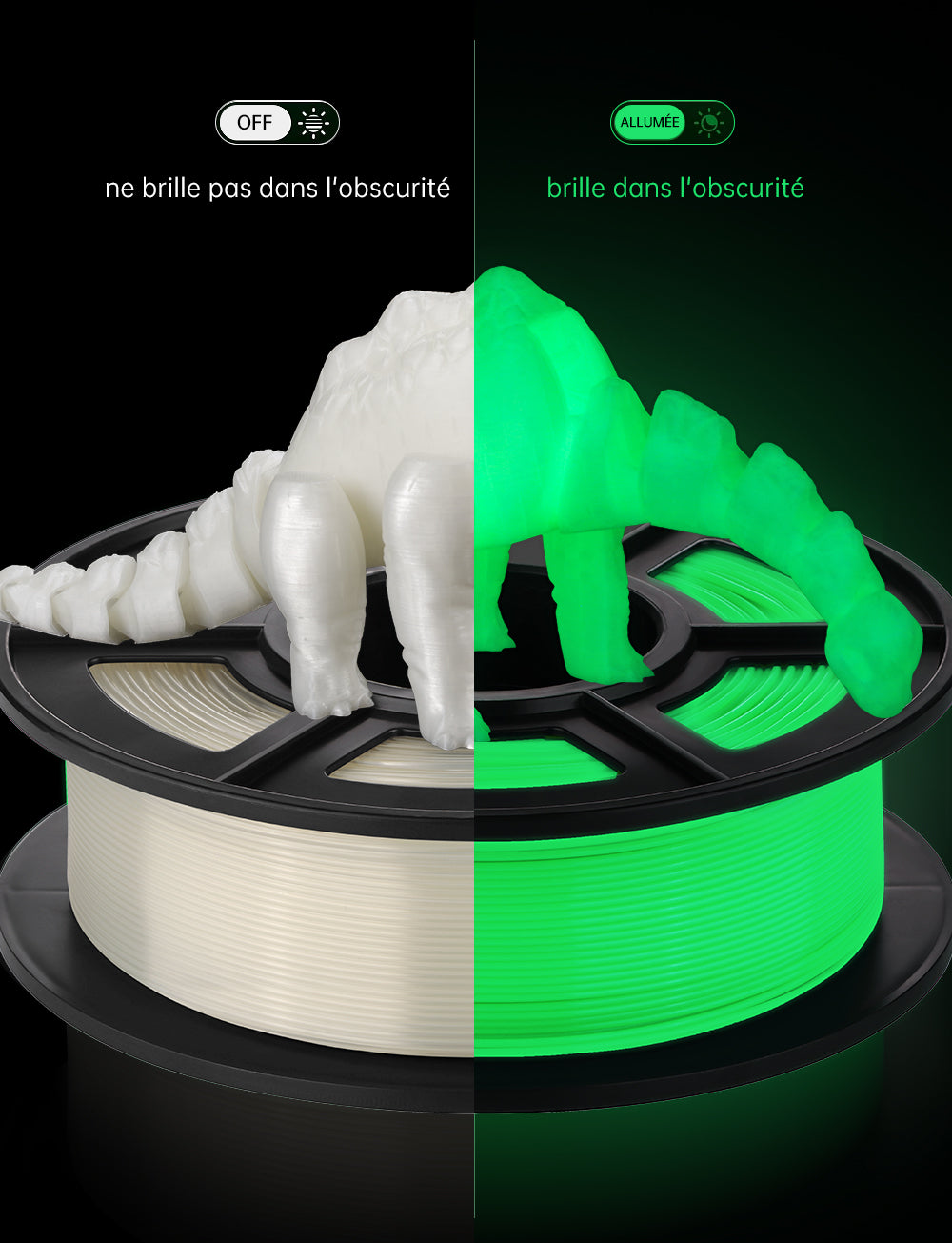 Filament PLA Anycubic - Effet Lumineux Durable