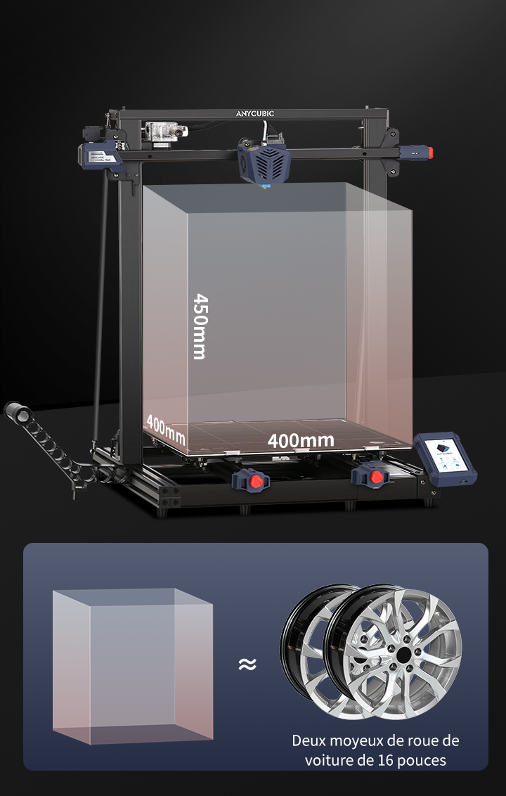 Imprimante 3D ANYCUBIC KOBRA, imprimantes FDM ANYCUBIC LeviQ Smart Leveling  avec lit chauffant en acier à