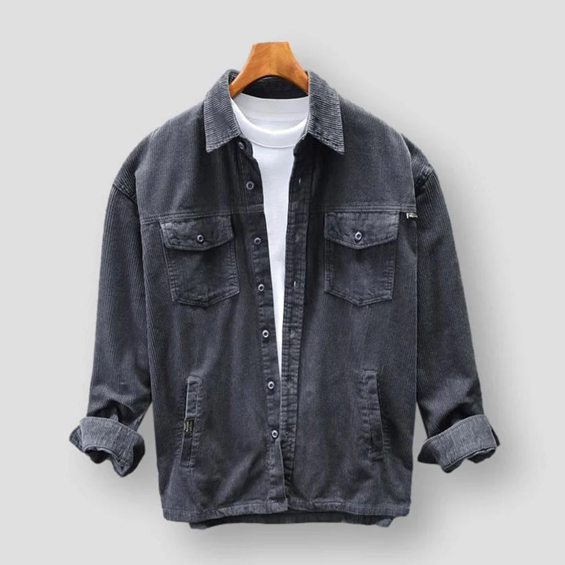 Heren Corduroy Overhemd