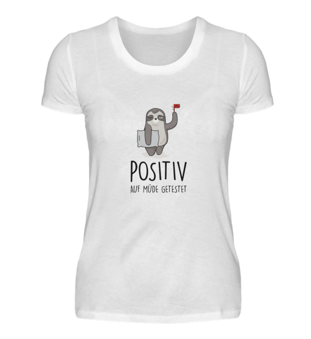 Positiv Auf MÜde Getestet Damen T Shirt Duftekluftde Dufte Kluft 