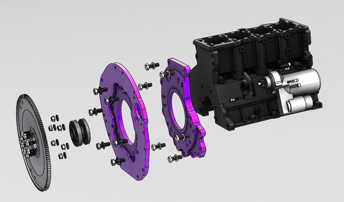 VW   TDI to Jeep  Transmission Adapter Kit – TDConversions