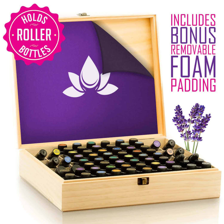 aroma outfitters 65 bottle essential oil box with foam padding