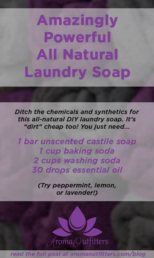 how to make essential oil laundry soap