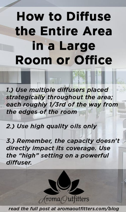 aroma outfitters tips on diffusing in a large area