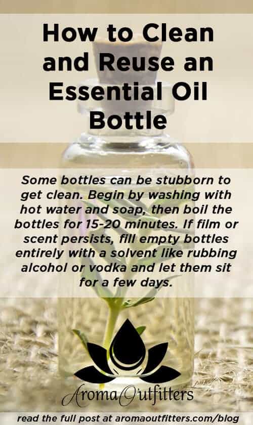 how to clean an essential oil bottle