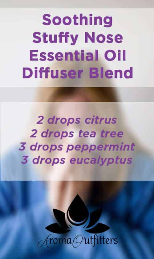 soothing stuffy noses with essential oil diffuser