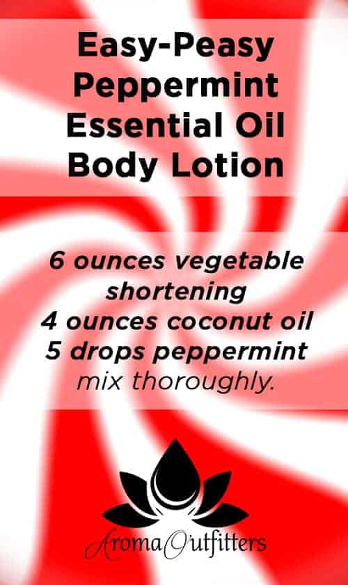 peppermint essential oil body lotion