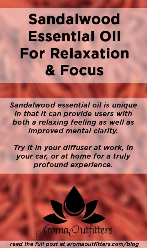sandal wood essential oil for relaxation and balance