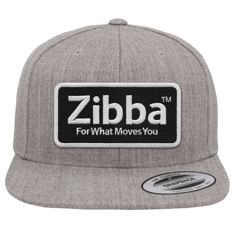 Zibba - Logo Patch Heather Grey Flat Bill Hat - Zibba product image