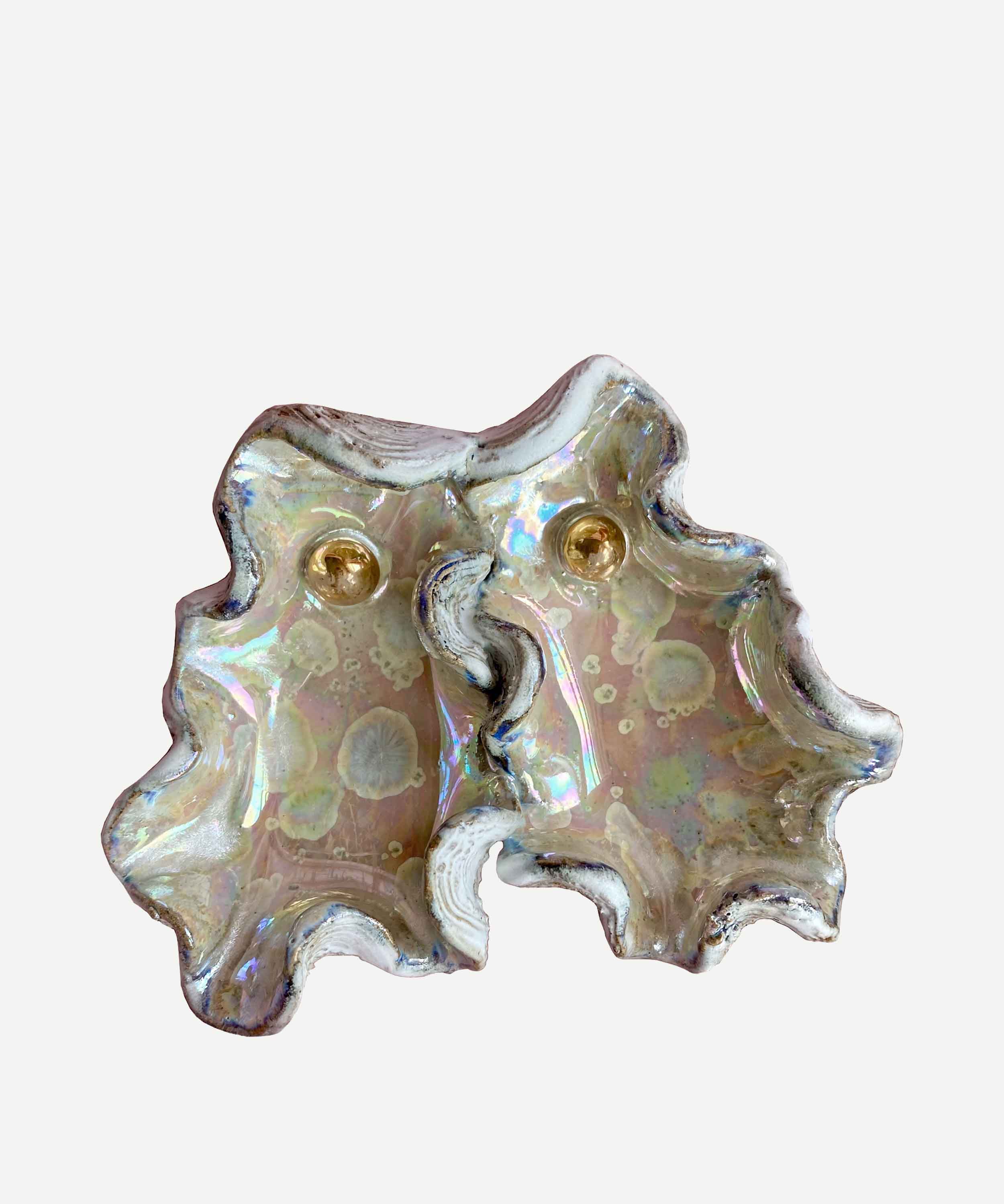 Ceramic Oyster Shell Pinch Pot - $42