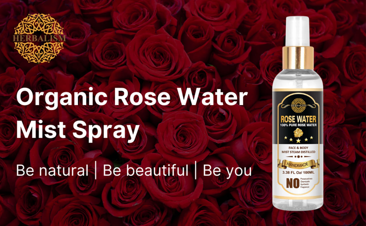 Herbalism Rose Water Spray – Multipurpose 100% Pure Rose Water Toner