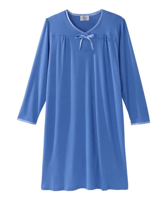 Final Sale* Women's Recovery Nightgown with Snap Closures - Size L