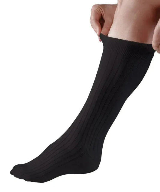  Gripjoy Non-Binding Diabetic Socks with Grippers - Loose  Fitting & Stretchy - Unisex - 3 Pairs, Black : Health & Household