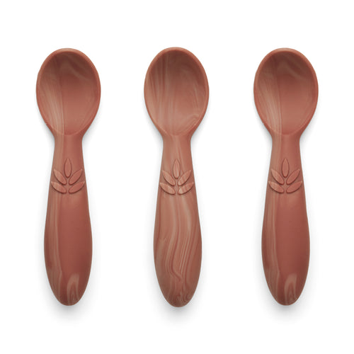 nuuroo Ella silicone spoon - 3 pack Spoon Red mix