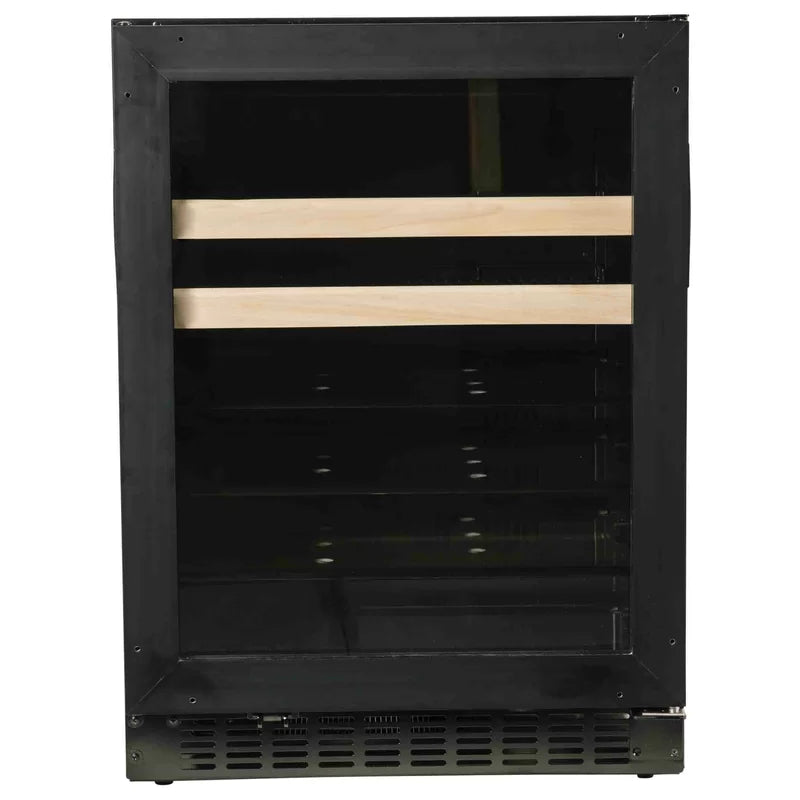 Azure 24 Inch Beverage Center with Blue LED Lighting3 cu. ft. Capacity: Panel Ready-Glass