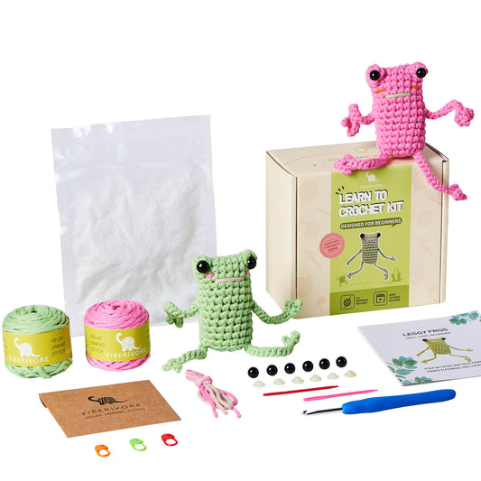 PLOXGLEM 2PCS Cartoon Octopus Design Crochet Kit for Beginners, Complete  DIY Knitting Kit for Adults & Kids, Cute Needle Craft, Needle Material Kit  with Video Tutorials, Yarn, Hook, Stuffing, Accessories