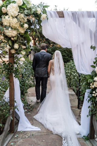 Backdrop wedding