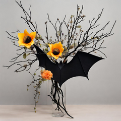 Black branches with bat