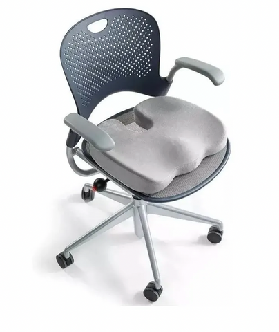 Sleepavo Cojín de asiento de gel refrescante de espuma viscoelástica para  silla de oficina, almohada de espalda y trasero para ciática, coxis, alivio