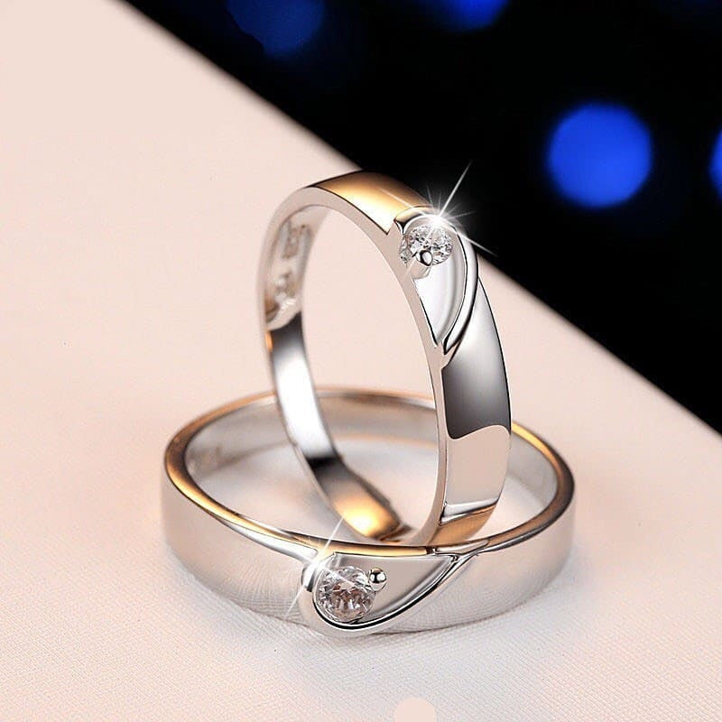 Adjustable Sterling Silver Cute Couple Rings Amazon With Zircon Wings  Perfect For Weddings, Engagements, And Valentines Day Gifts From Jane012,  $7.72 | DHgate.Com