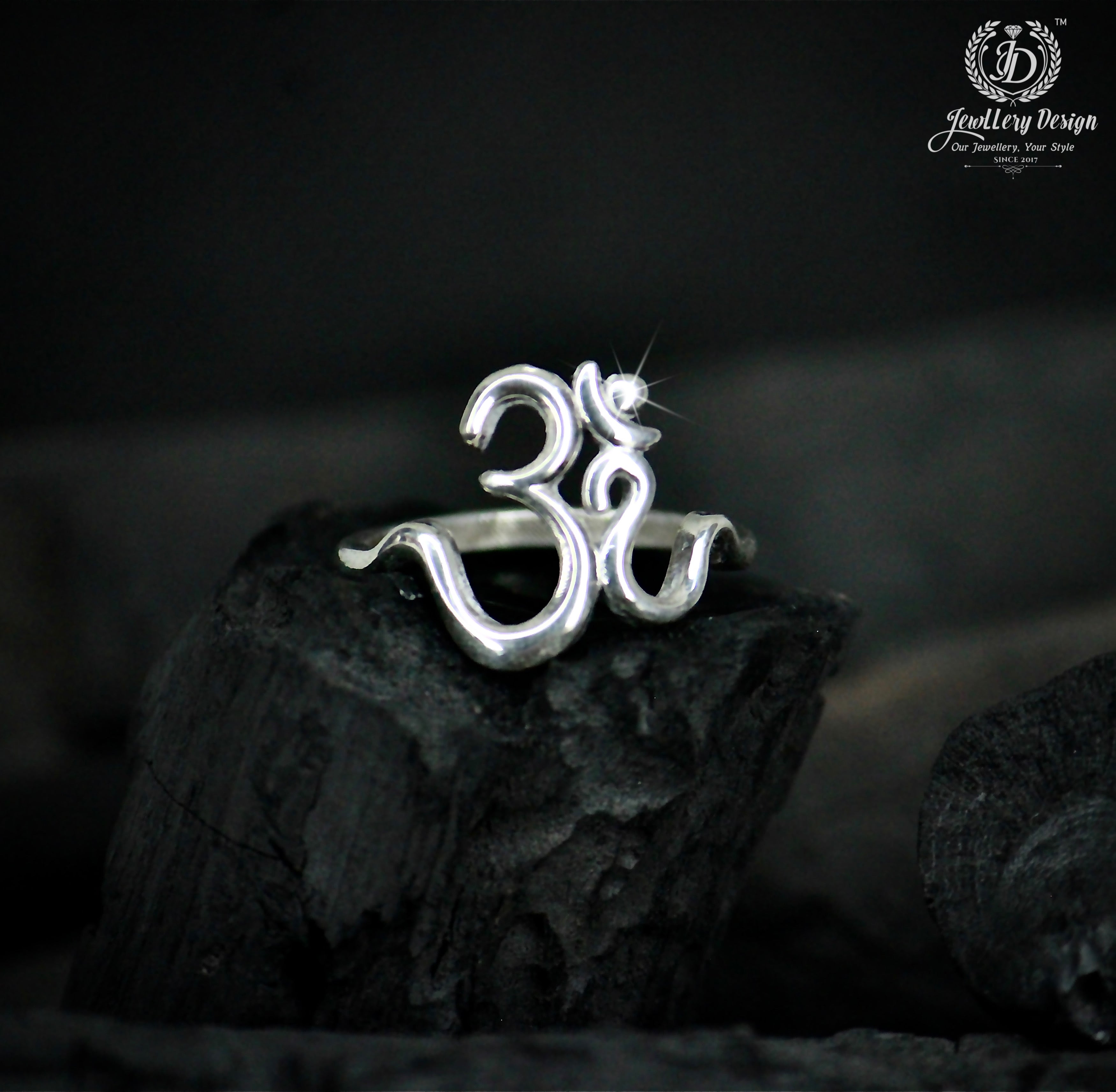 New Om Silver Ring 💍 – Jewllery Design