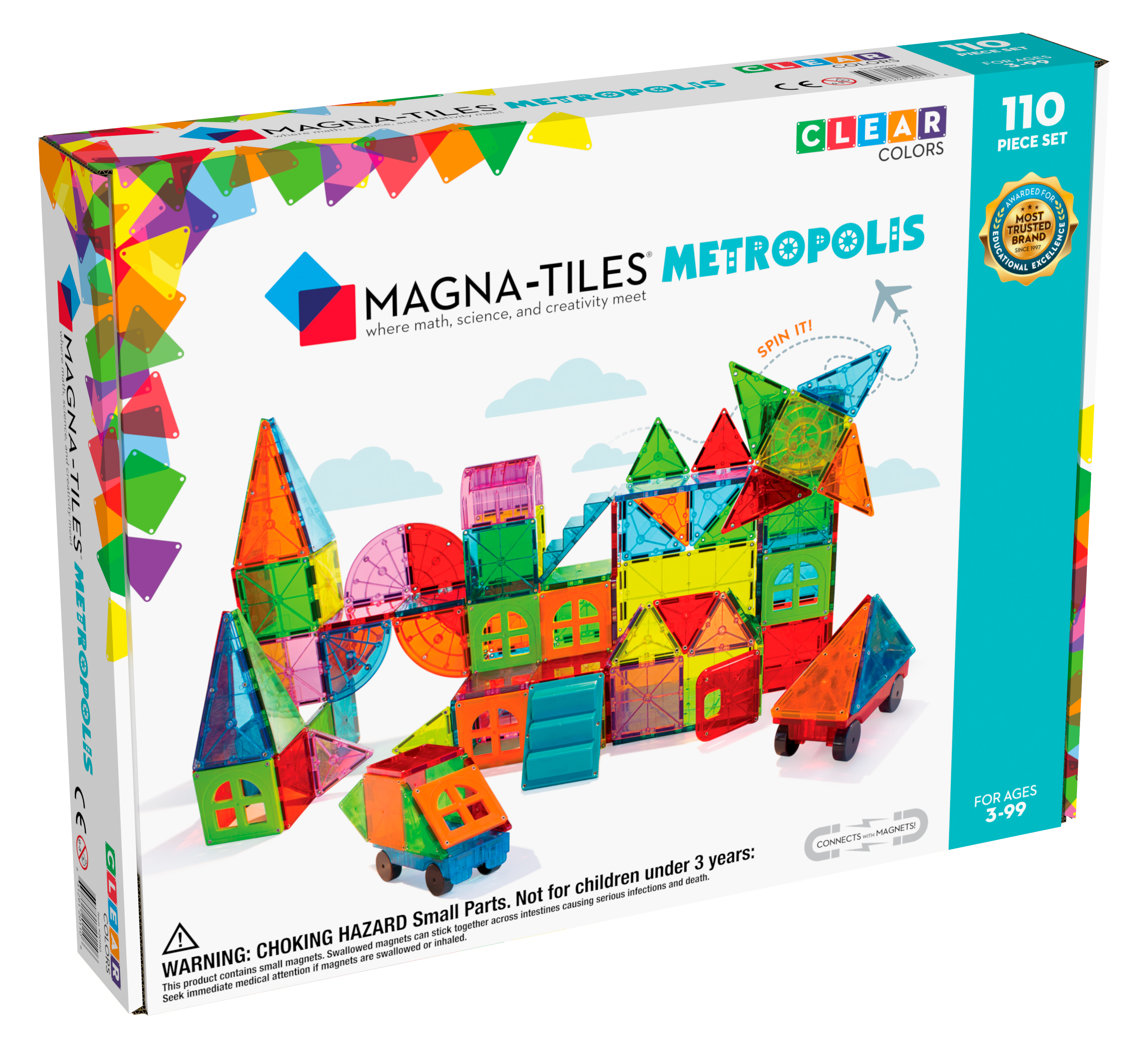 Magna-Tiles, 110 stk. Metropolis