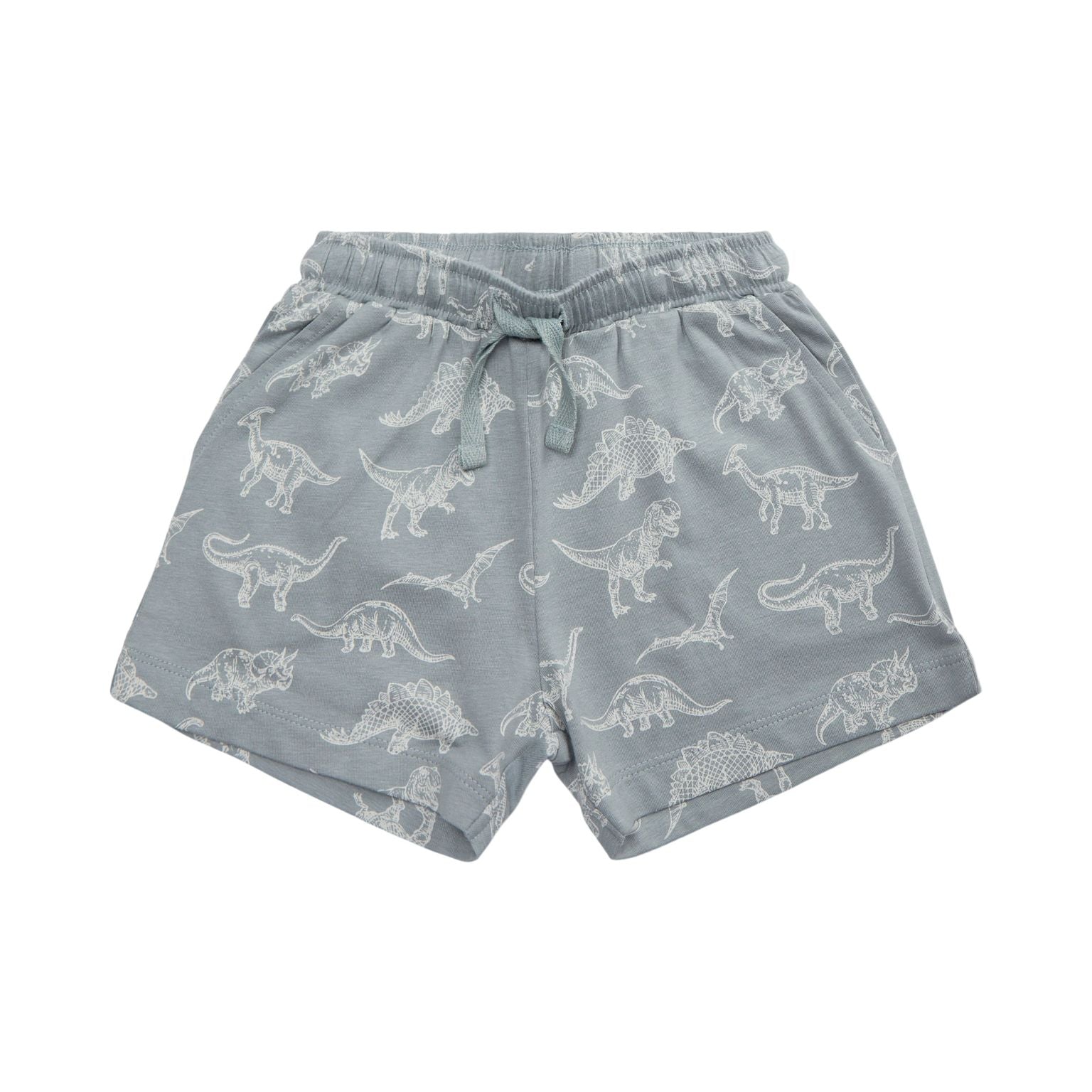 Shorts, Dino print, Dusty Blue, Petit by Sofie Schnoor