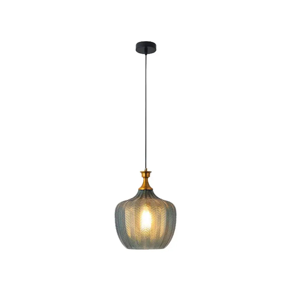 View Glass E27 Hanging Pendant Light information