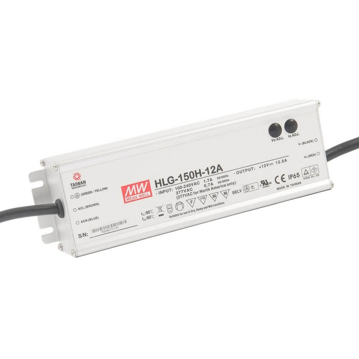 View 150w Meanwell LED Driver information