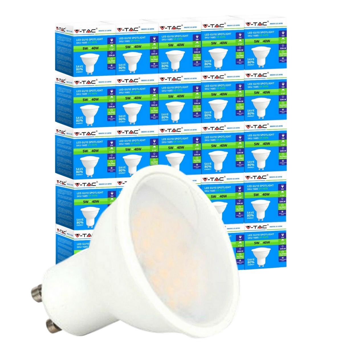 View 25 x 5w GU10 LED Lamps information