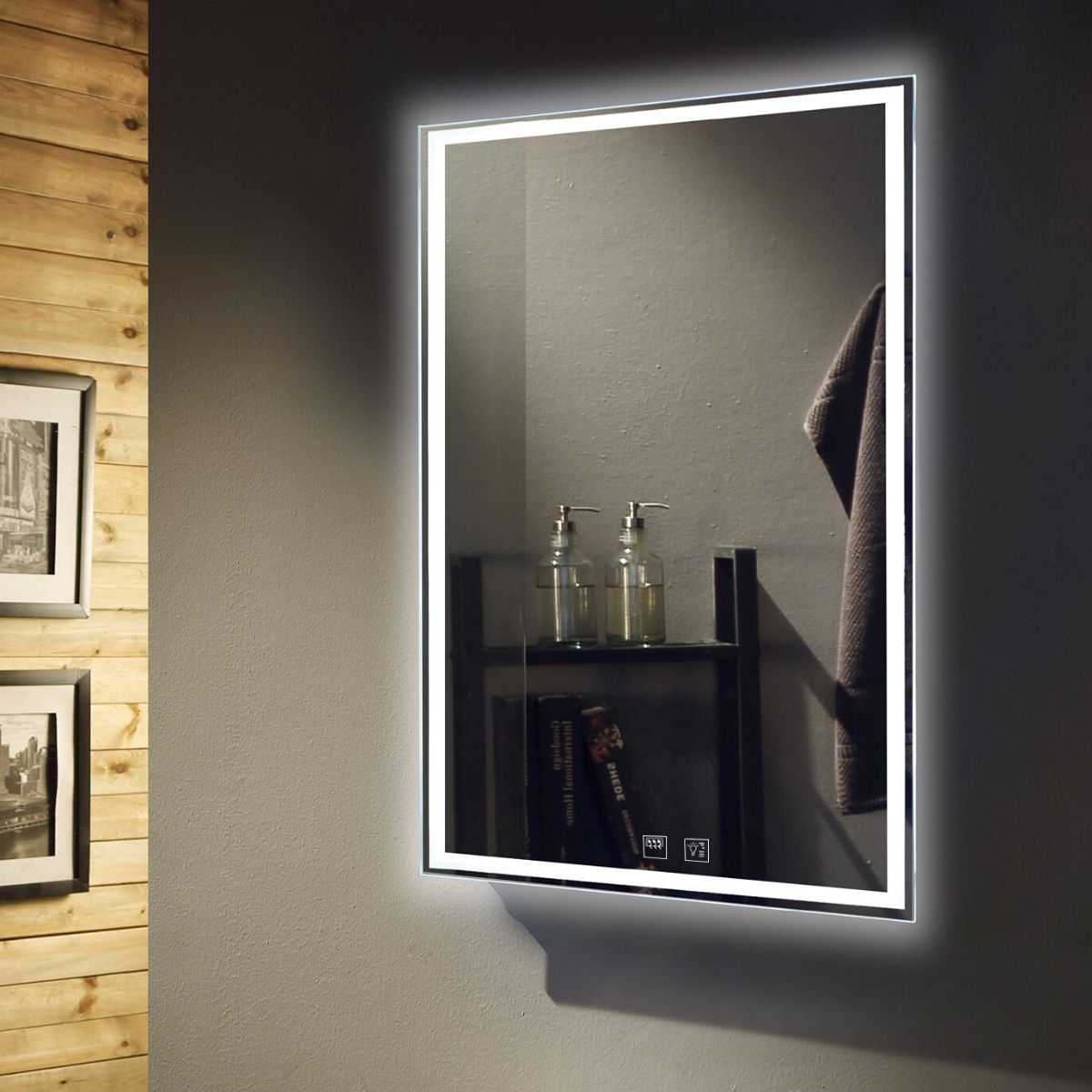 View Colour Adjustable LED Bathroom Mirror With Demister Pad information