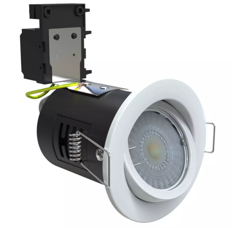 View Tilt White GU10 Fire Rated Downlight LED Supplier information