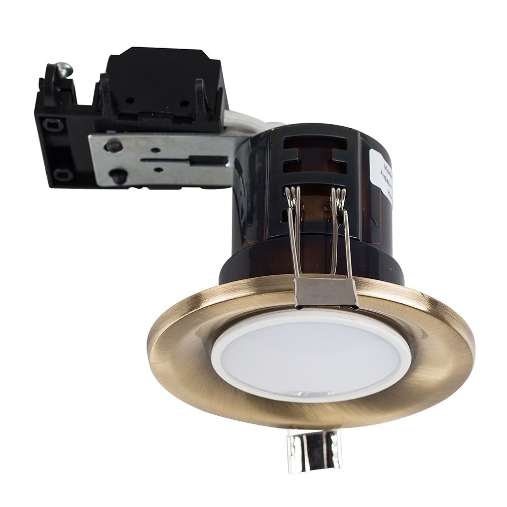 View Antique Brass Fire Rated GU10 Downlight information