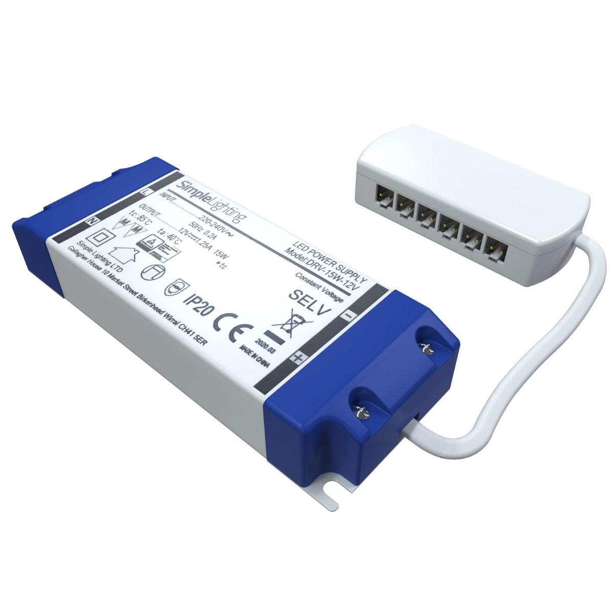 View 15w LED Driver With 6 Way Distributor information