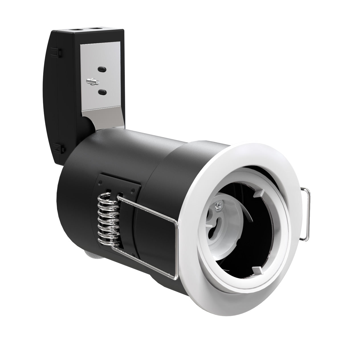 View Tilt White Fire Rated Downlight Aluminium Bezel information