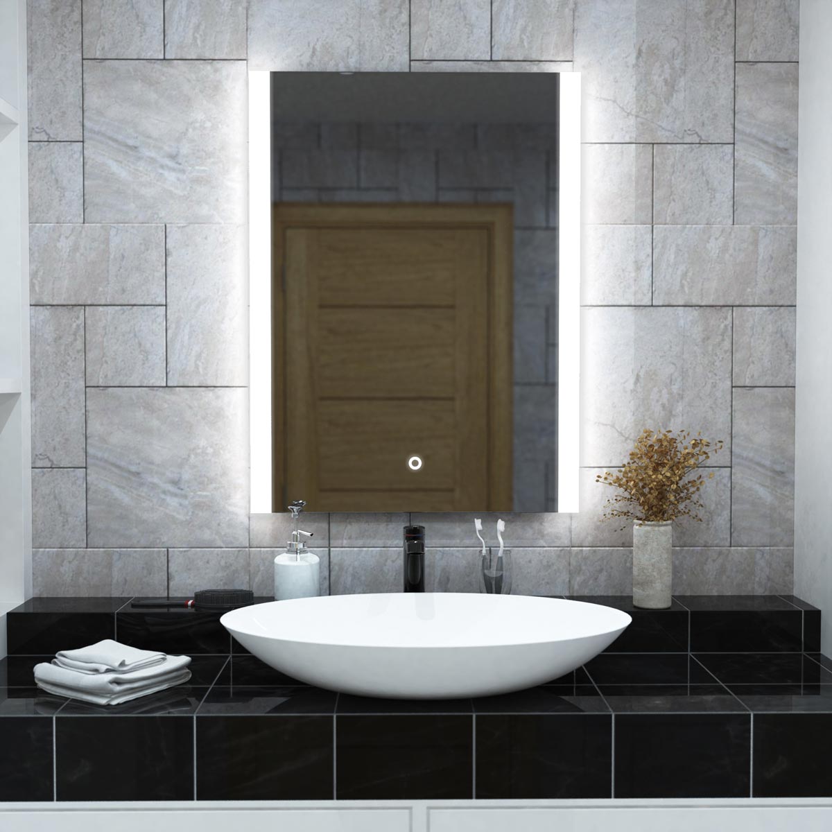 View Lumo 6080cm IP44 LED Bathroom Mirror information