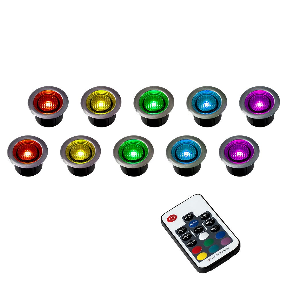 View Pack of 10 Colour Changing Decking Lights Kit information