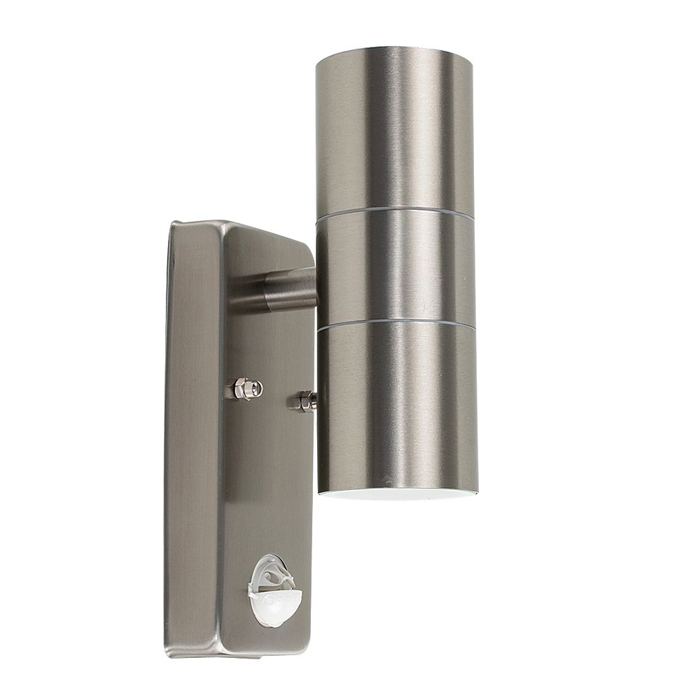 View Twin Outdoor Wall Light With PIR Sensor LED Supplier information