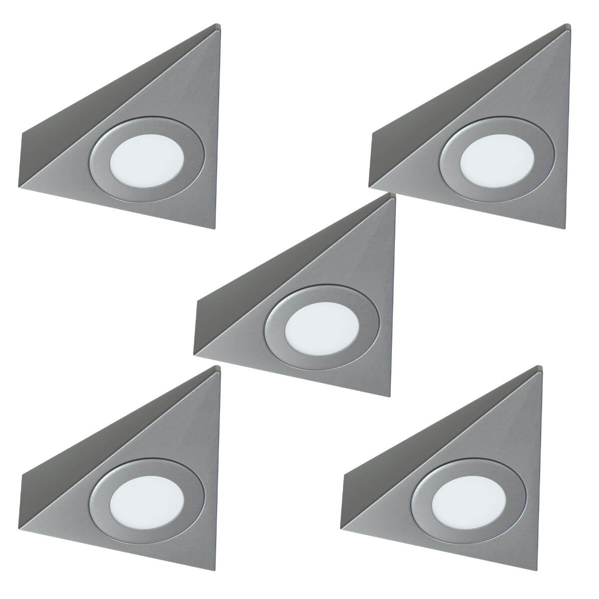 View 5 x LED Under Cabinet Lights Triangle Shaped information