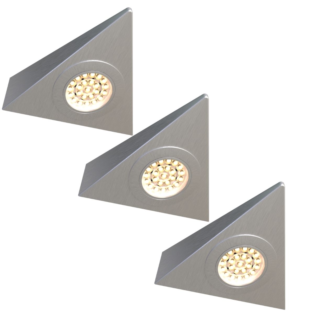 View 3 Pack Triangle Under Cabinet Lights Cool or Warm White information