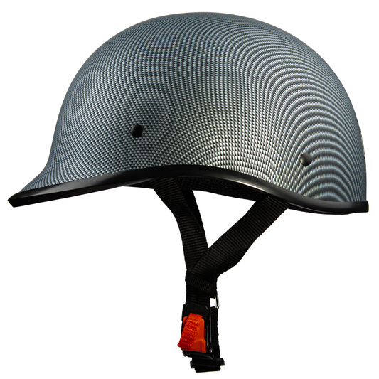 Milwaukee Helmets Matte Black 'Polo' Half Face Motorcycle Helmet